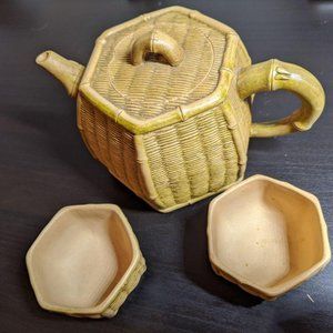 Chinese yixing zisha clay (Banshanlu) teapot set w